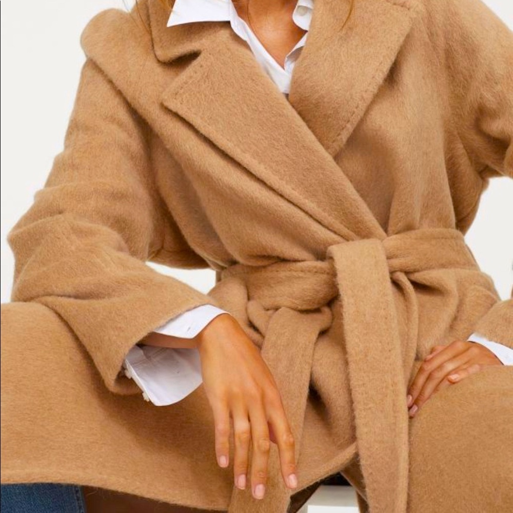 Italian recycled wool-blend coat